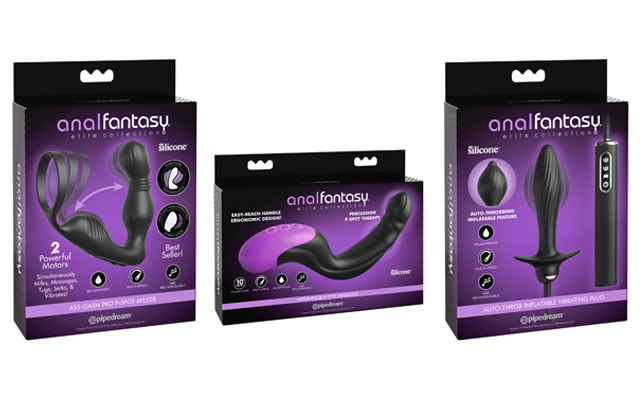 Pipedream’s new Anal Fantasy threesome: Ass-Gasm Pro P-Spot Milker, Hyper-Pulse P-Spot Massager, and Auto-Throb Inflatable Vibrating Plug Pipedream’s new Anal Fantasy threesome: Ass-Gasm Pro P-Spot Milker, Hyper-Pulse P-Spot Massager, and Auto-Throb Inflatable Vibrating Plug