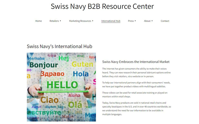 Parlez-vous? Swiss Navy launches international hub to support global customers